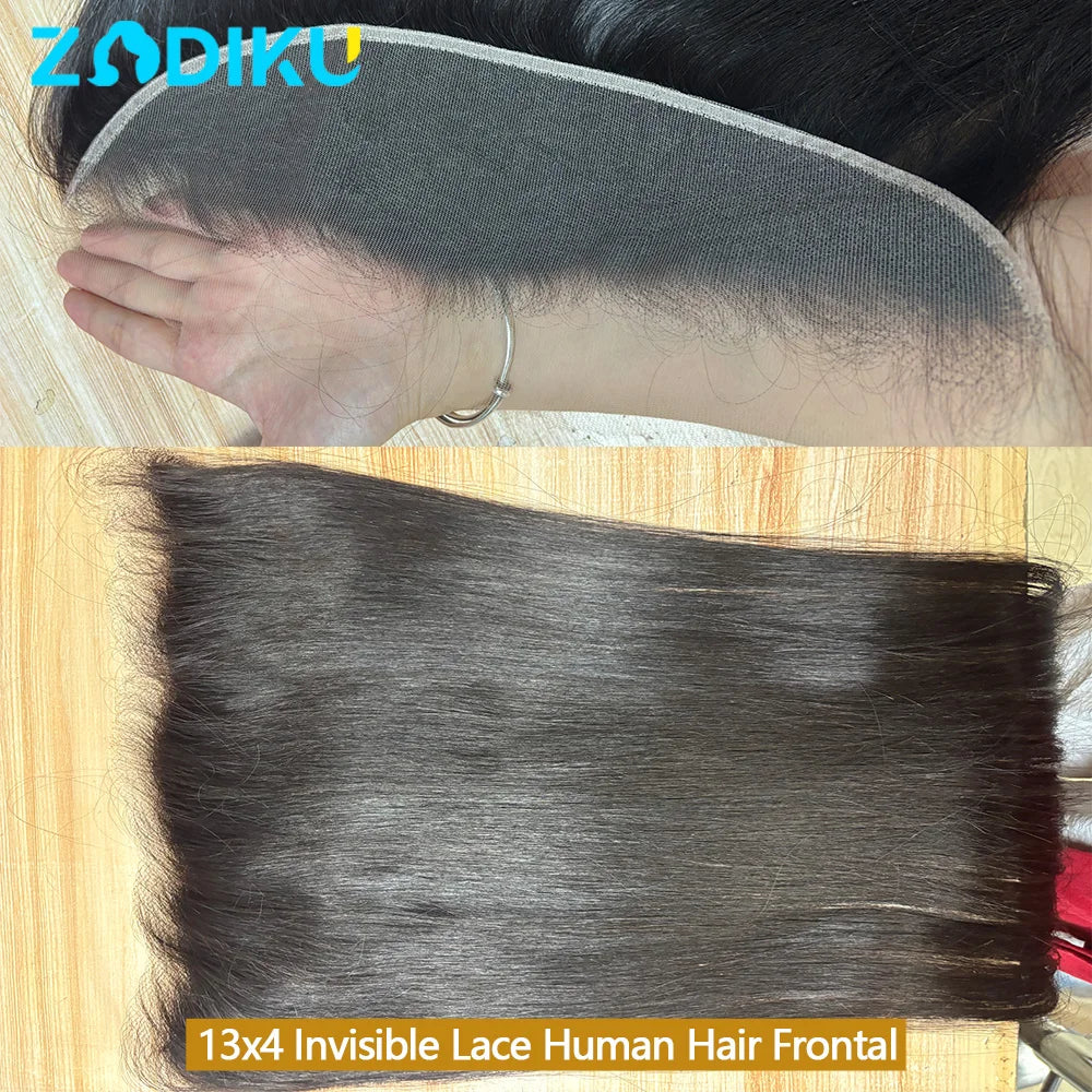 Straight Human Hair Lace Closure & Frontal