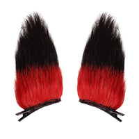 Black Wig Clip Headwear for Cosplay – Vintage Demon Style Costume Hair Accessory