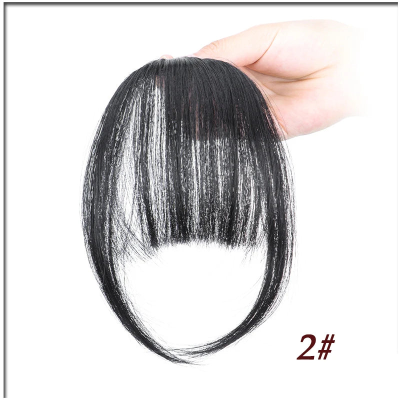Clip-In Bangs Wig – Synthetic Hair Bangs with Natural Temple Coverage for Women, Daily Wear & Cosplay