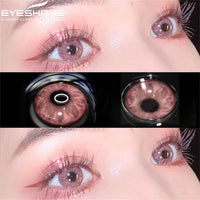 EYESHARE 1pair Colored Contact Lenses for Eyes Purple Lenses Fashion Colorful Beautiful Pupil Lens Yearly Cosmetic Eye Contacts