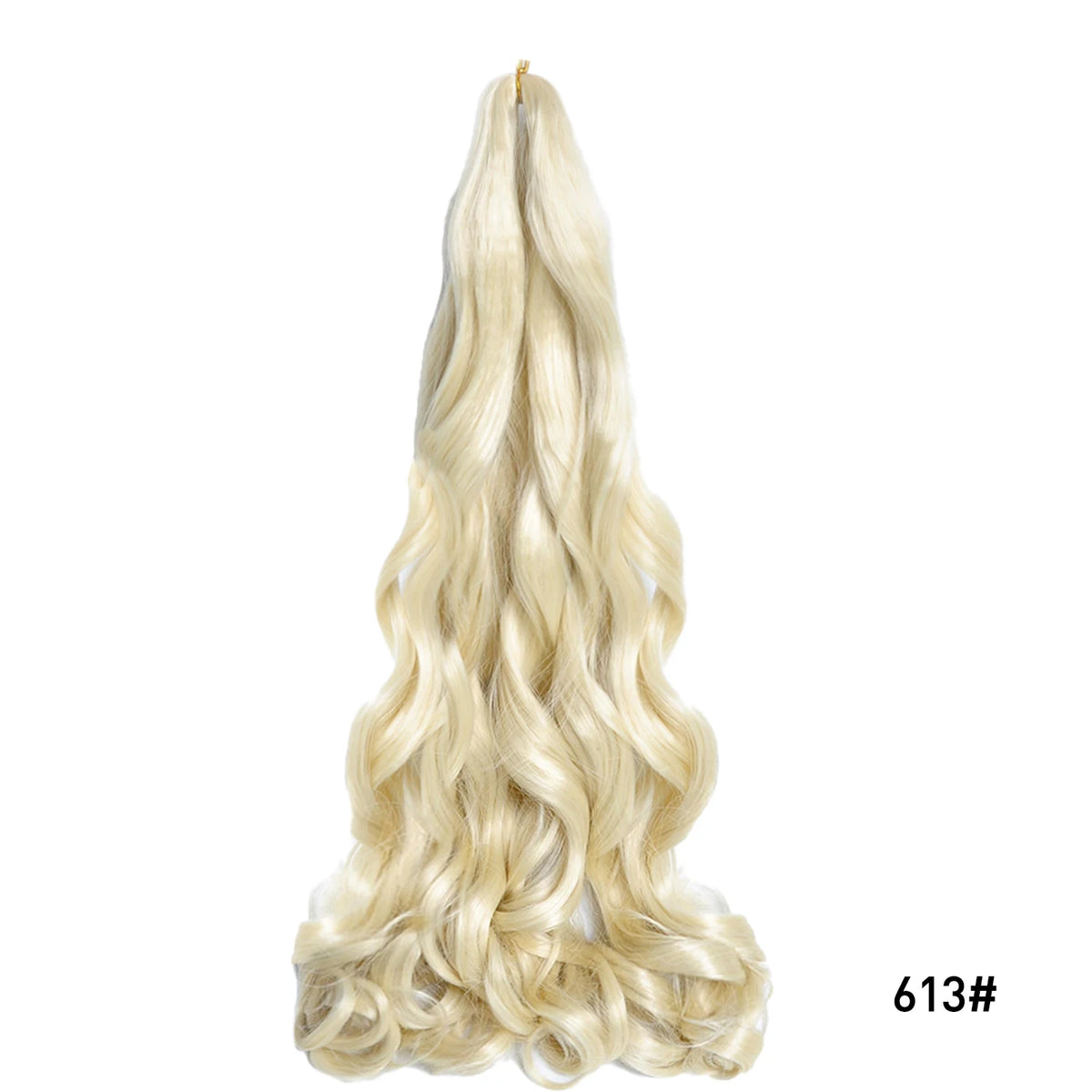 24 Inch French Curl Braiding Hair Synthetic Crochet Extensions Spiral Curl Braids