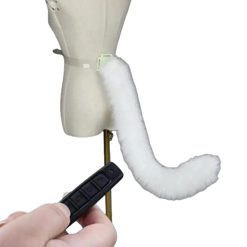 Wagging Faux Cat Tail – Electric Anime Cosplay Tail Accessory