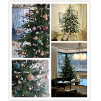 Pre-Lit PE PVC Mixed Artificial Christmas Tree Green Christmas Tree Indoor Outdoor Decoration Holiday 2024 Ornaments 1.5-2.1M