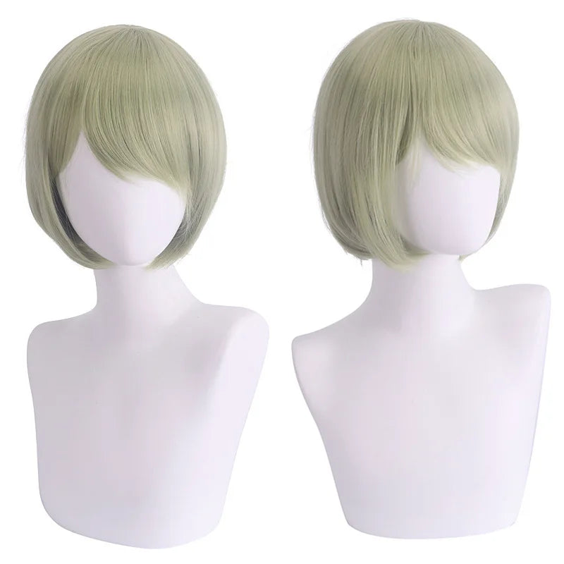 Short Cosplay Bob Wig – Face Contouring Thick Synthetic Hair Wig, Colorful Heat Resistant Fiber Wig