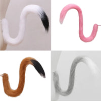 Long Flexible Plush for Cat Tail Adults Kids Cosplay Long Tail Fancy Dress Accessory Costume Anime Long for Cat T