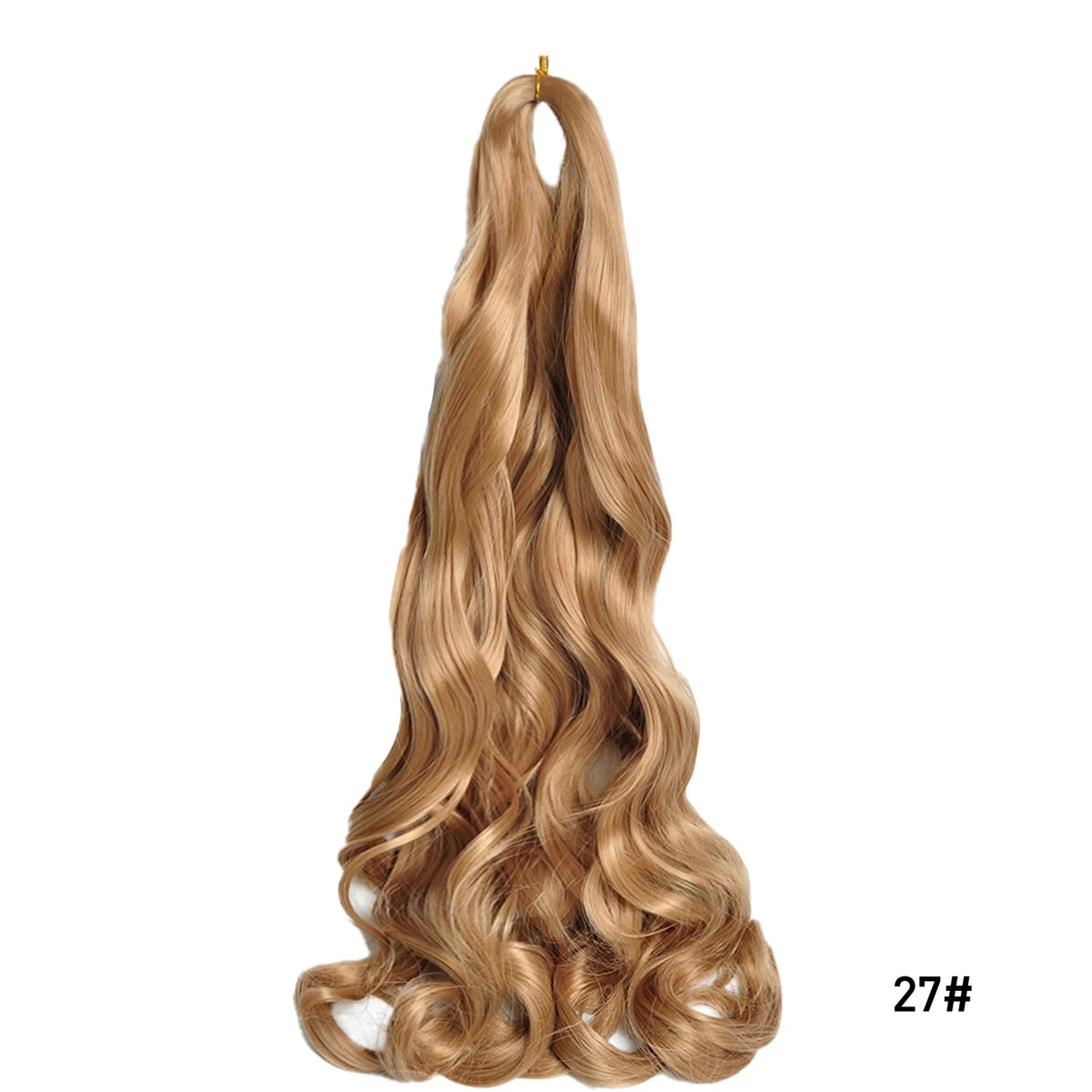 24 Inch French Curl Braiding Hair Synthetic Crochet Extensions Spiral Curl Braids