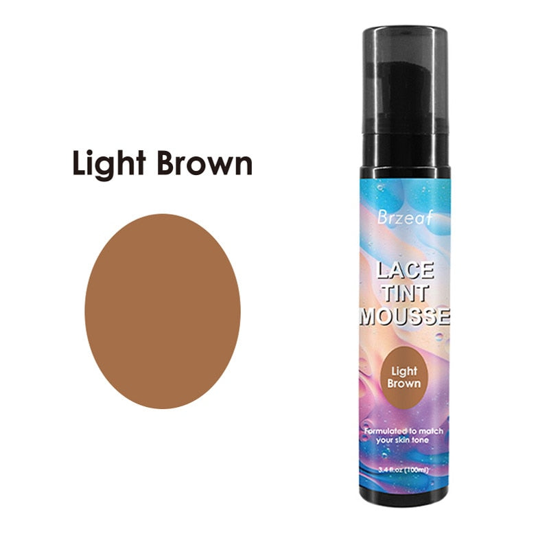 Lace Tint Spray For Lace Wigs Dark Brown Middle Brown Light Brown Lace Tint Spray For Closures, Wigs And Closure Front 100Ml