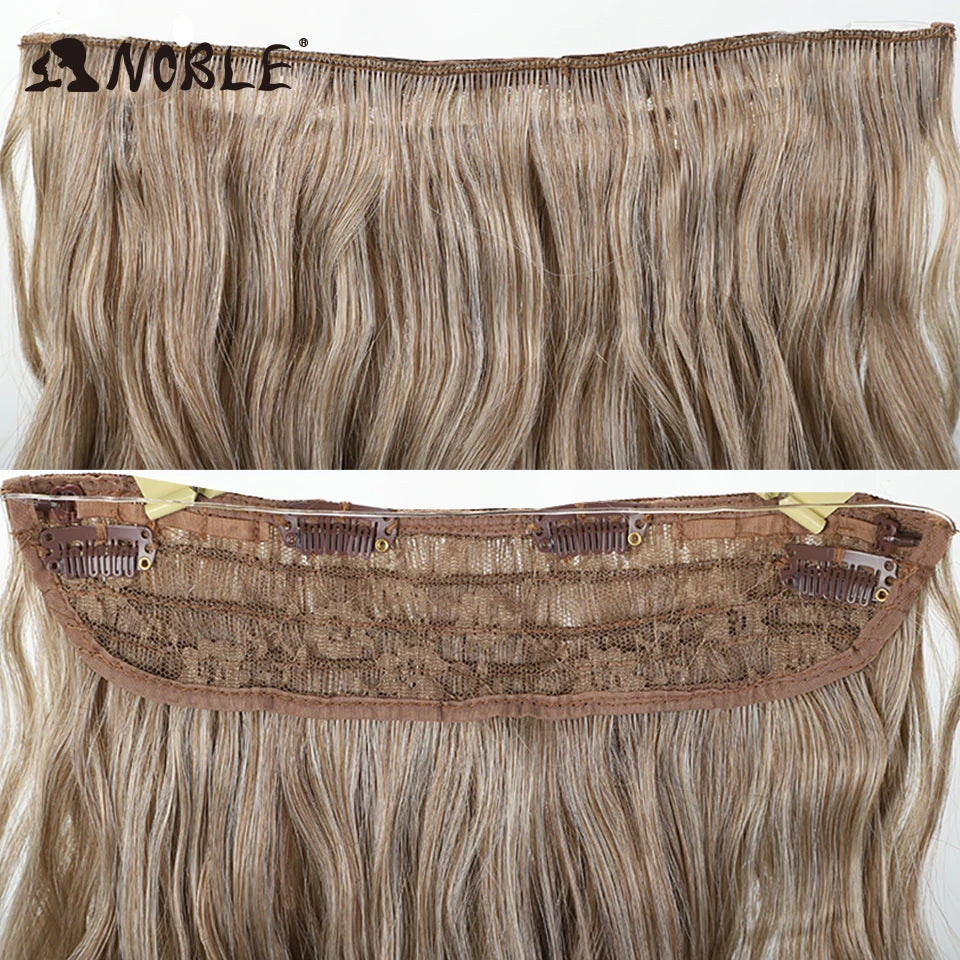 20-Inch Wavy Synthetic Halo Hair Extension with Clips