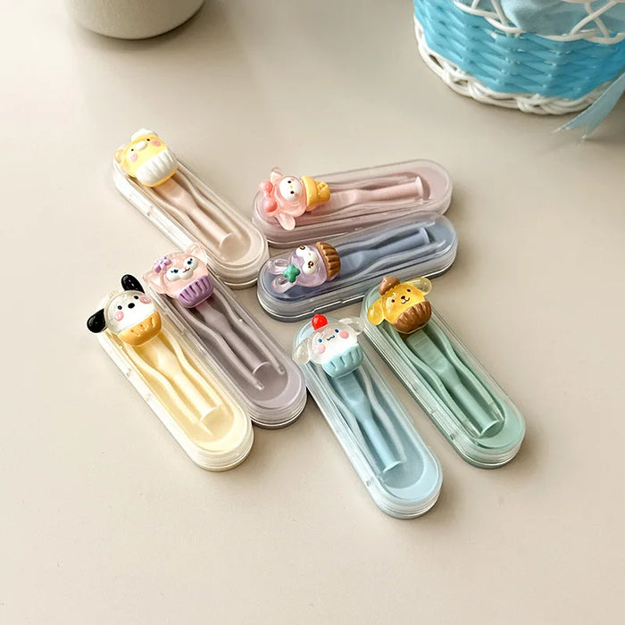 Contact Lenses Case with Mirror Mini Protable Colored Lenses Storage Box Glasses Container Gift