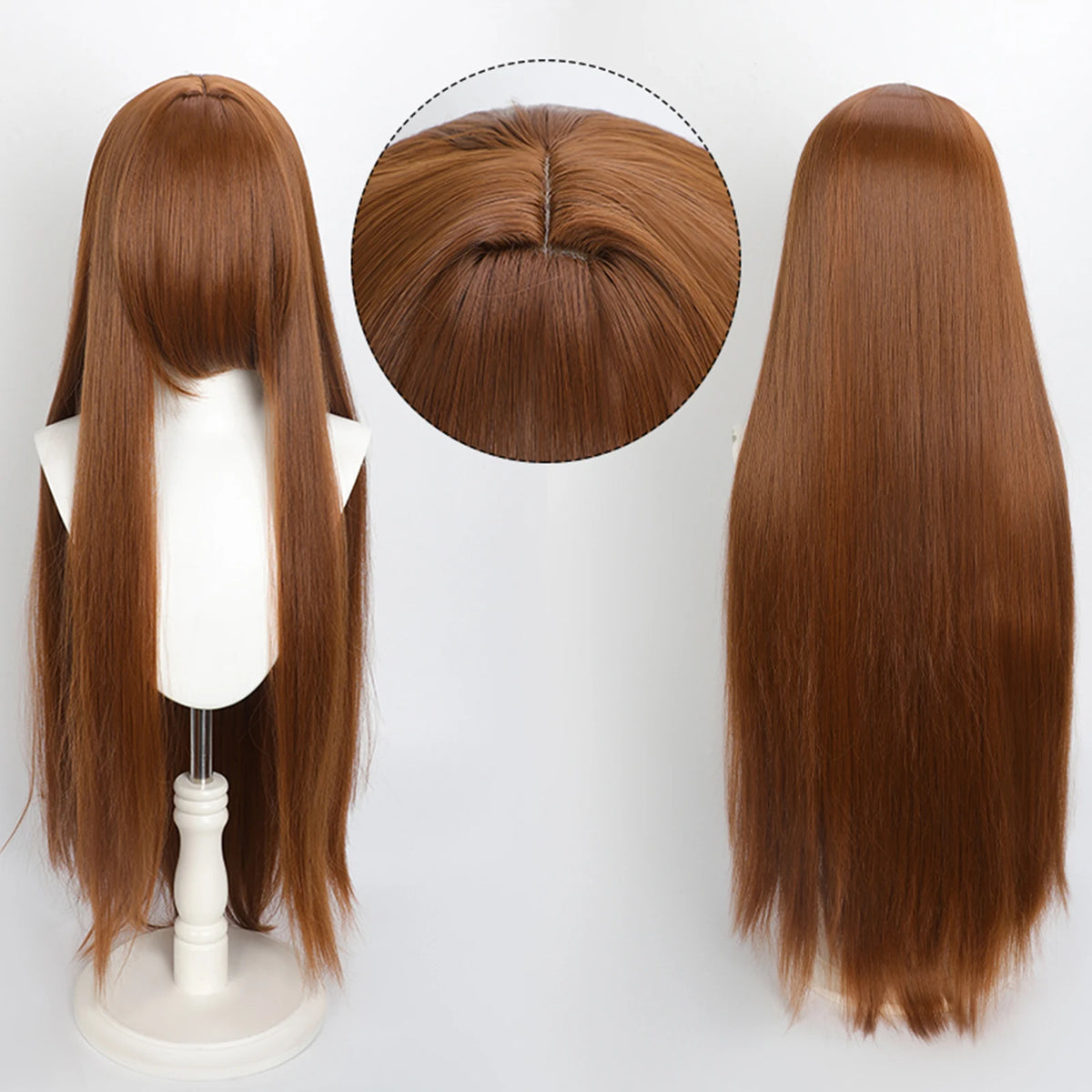100cm Colourful Wig Long Staight Cosplay Anime Costume Party Wigs Synthetic Heat Resistant Wig