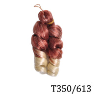 Loose Wavy French Curly Braiding Hair 14Inch Purple Pre Stretched Bouncy Hair Extensions Synthetic Spiral Curls Braids Hair