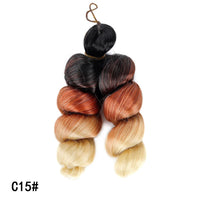 French Curly Crochet Hair Short 12inch Synthetic Braiding Hair Loose Wavy French Curl Braids Extensions for Women