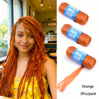 Brazilian Wool Braiding Hair | Acrylic Yarn for Crochet Braids Perfect for Senegalese twists, Senegal twist braids, and protective hairstyles