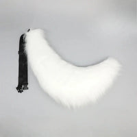 Plush Cosplay Tail – Soft Faux Fur Animal Tail with Adjustable Belt for Adults