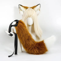 New Red Fox Anime Beast Ear Beast Tail Wolf Ear Cat Ear Headband Nick Fox Nick COSPLAY Simulation Fox Ears Hair Accessories