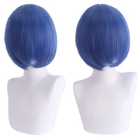 Short Cosplay Bob Wig – Face Contouring Thick Synthetic Hair Wig, Colorful Heat Resistant Fiber Wig