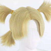 Cosplay Temari Wig  Synthetic Short Straight Wig Anime Party Golden Girl Wig