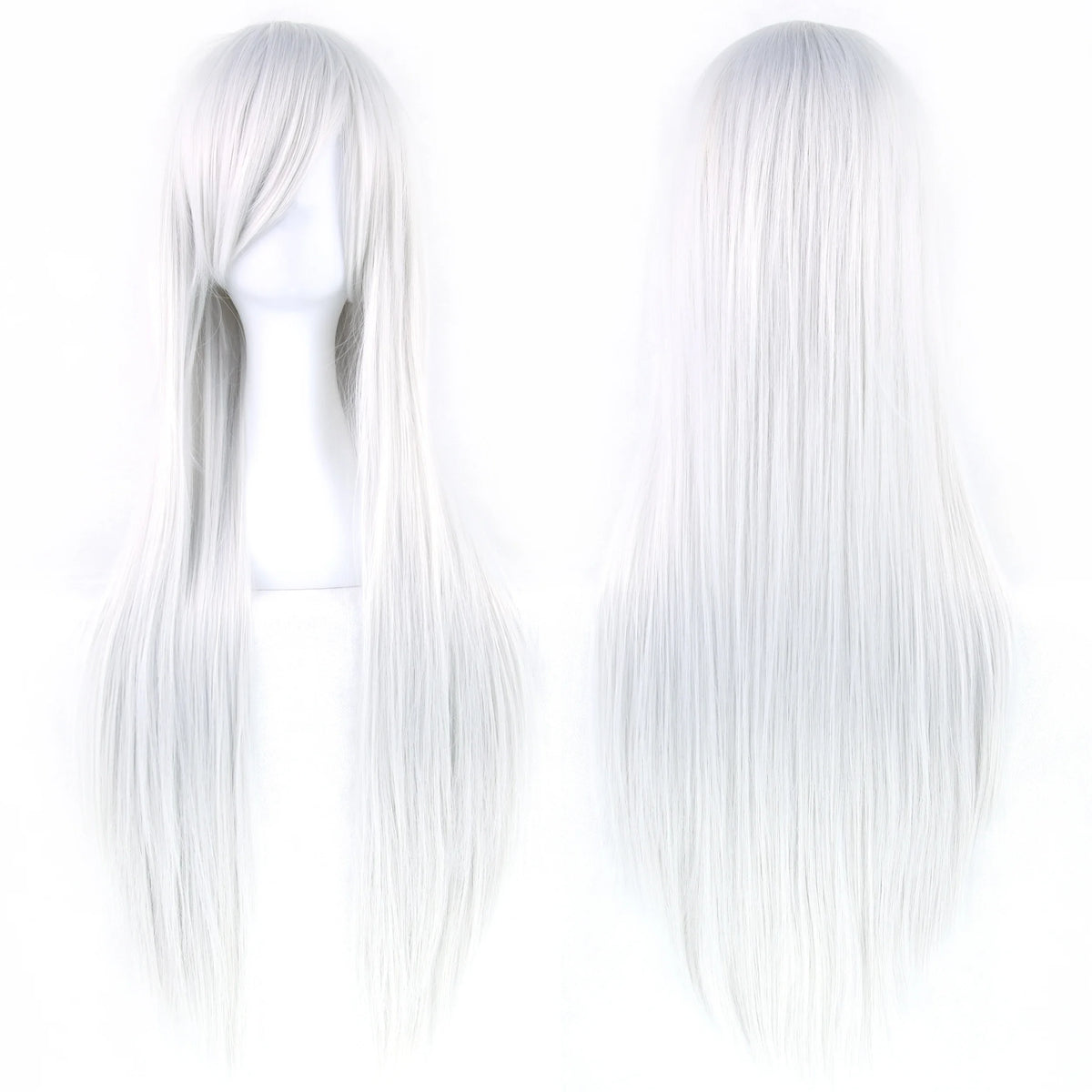 80cm Long Straight Cosplay Wig Synthetic Heat Resistant Wig for Women Party Costume Hair
