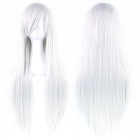 80cm Long Straight Cosplay Wig Synthetic Heat Resistant Wig for Women Party Costume Hair