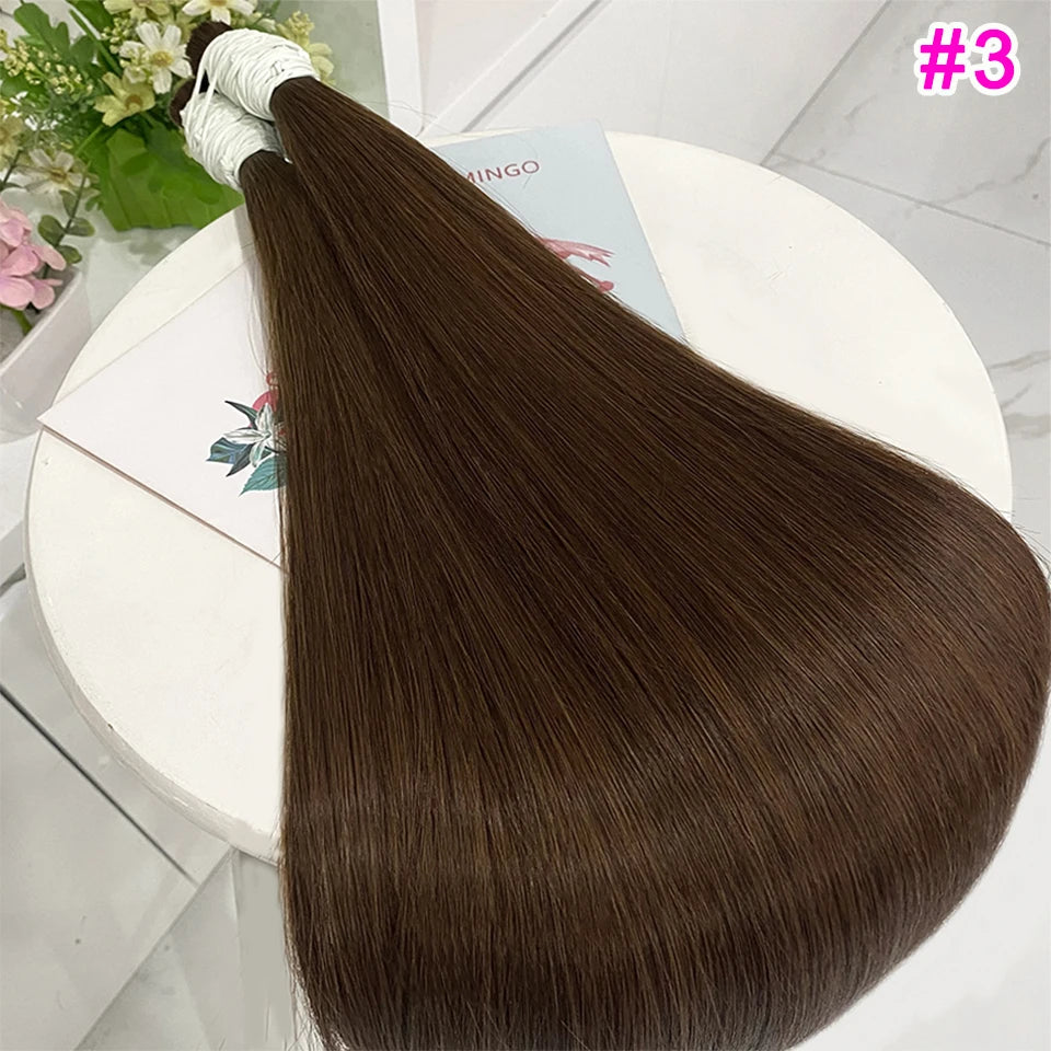 Colored Straight Human Hair Bulk for Braiding
