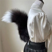 Plush Fox Tail Cosplay Accessory – Adjustable Belt & Bendable Faux Fur Tail