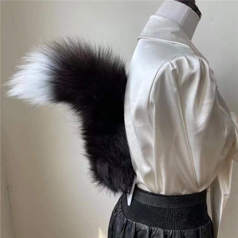 Plush Fox Tail Cosplay Accessory – Adjustable Belt & Bendable Faux Fur Tail