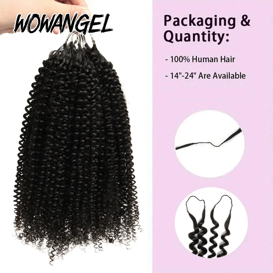 Afro Kinky Curly Human Hair for Crochet Braids – Pre-Separated