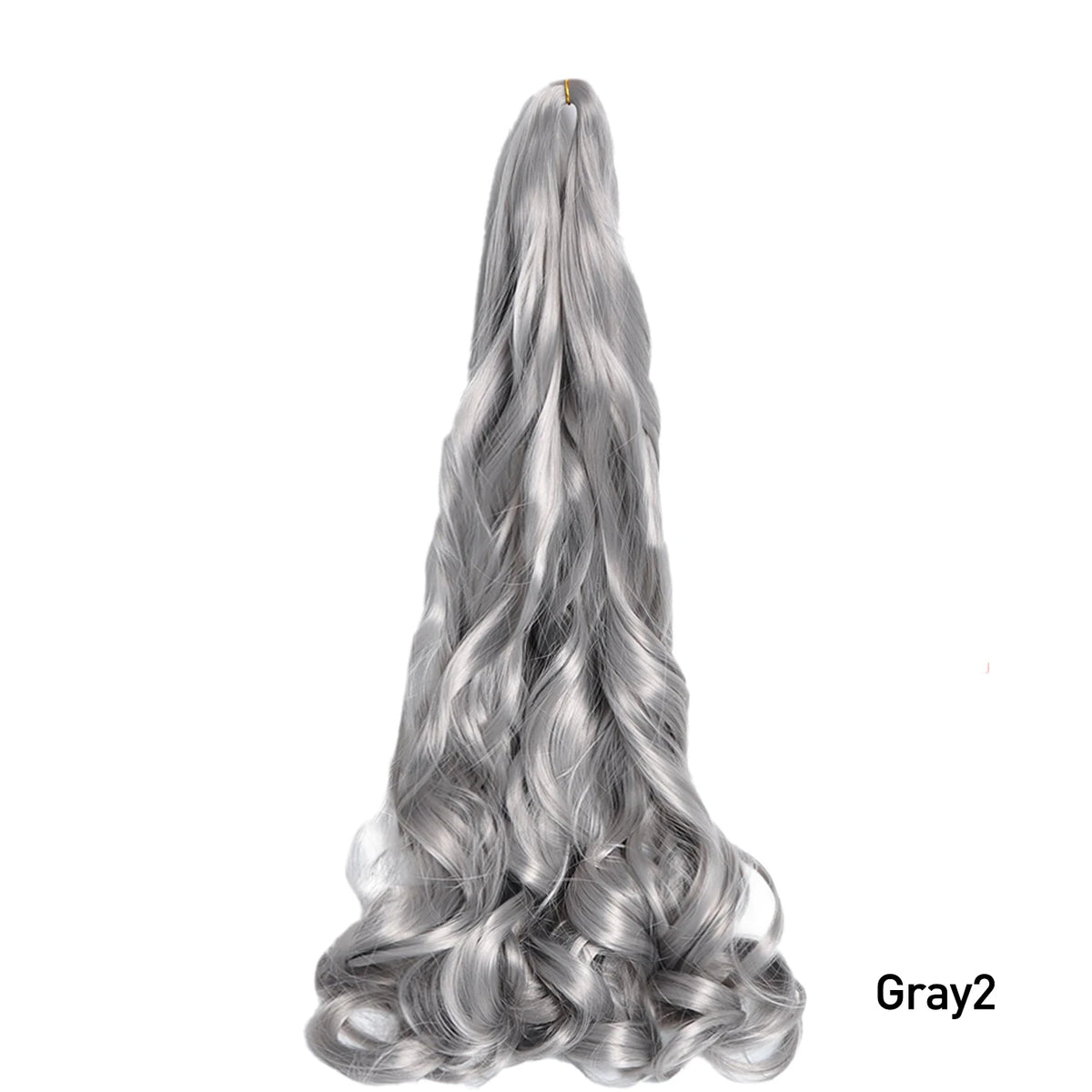 24 Inch French Curl Braiding Hair Synthetic Crochet Extensions Spiral Curl Braids