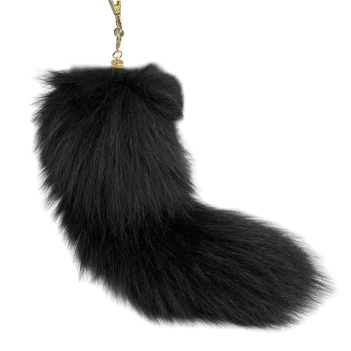 Huge Fluffy Faux Fur Fox Tail Keychain Therian Tail Fox Tail Keychain Fur Pendant Key Chain Keychain Pendant Gift for Women Girl