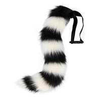 Plush Fox Tail Cosplay Accessory – 50cm Faux Fur Animal Tail with Waist Belt