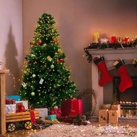 LED Christmas USB New Year's Garland LED Ring Christmas Tree Tops Lights Decoration Tree Lights String for Patio Garden Outdoor