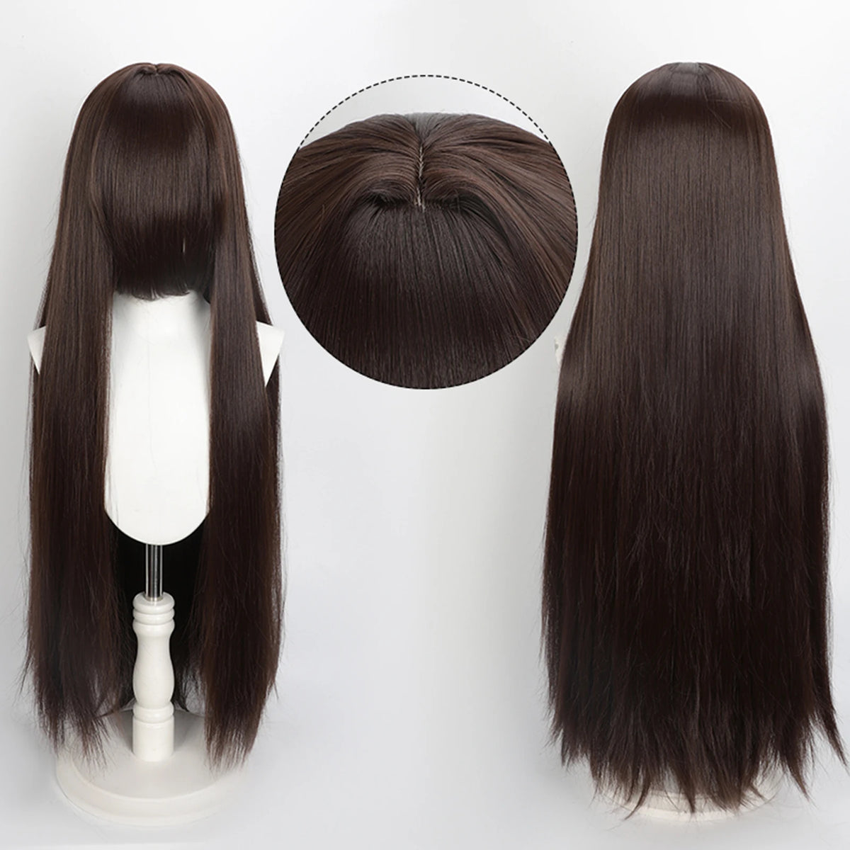 100cm Colourful Wig Long Staight Cosplay Anime Costume Party Wigs Synthetic Heat Resistant Wig