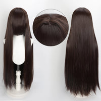 100cm Colourful Wig Long Staight Cosplay Anime Costume Party Wigs Synthetic Heat Resistant Wig