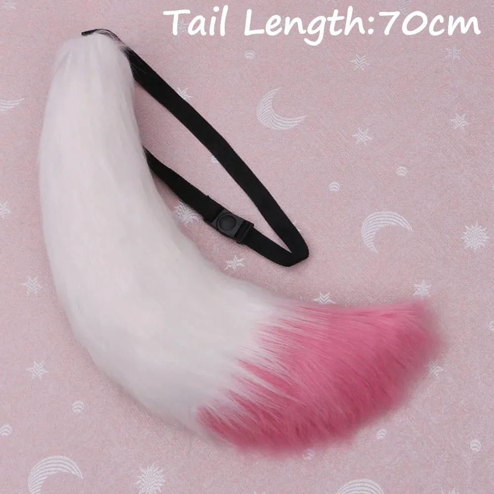 Anime COS Cat Fox Tails Plush Cosplay Costumes Big Tails Dog Furry Tail Role Play Party Performance Props Fursuit Tail for Women