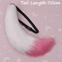 Anime COS Cat Fox Tails Plush Cosplay Costumes Big Tails Dog Furry Tail Role Play Party Performance Props Fursuit Tail for Women