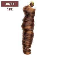 French Curls Braiding Hair 12-24inch Hair Extensions Synthetic Hairs Spiral Curls Braids Pre Stretched Loose Wave Braiding Hair