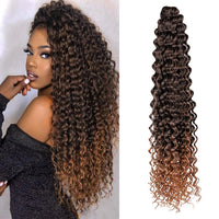 28 Inch Deep Wave Crochet Hair | Synthetic Ocean Wave Braiding Extensions