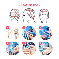 24 Inch Synthetic Dreadlock Extensions | 5 Strands Ombre Hippie Crochet Braids