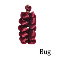 Loose Curly 12″ Pre-Stretched Wavy Braiding Hair – Easy Crochet / Box Braid Bulk (Natural-Curl, Low Shedding)