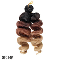 French Curly Crochet Hair Short 12inch Synthetic Braiding Hair Loose Wavy French Curl Braids Extensions for Women