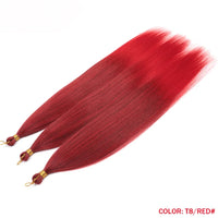 28" Deep Wave Crochet Braiding Hair 3 Pack 300g Synthetic Hair Bundles Ombre Blonde Crochet Hair Extensions