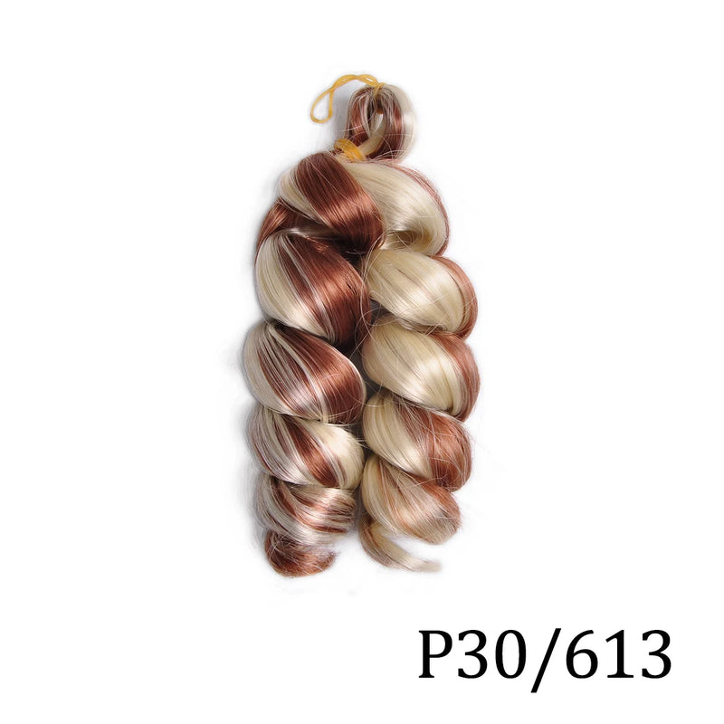 Loose Curly 12″ Pre-Stretched Wavy Braiding Hair – Easy Crochet / Box Braid Bulk (Natural-Curl, Low Shedding)