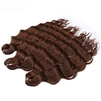 Water Wave Ombre Blonde Braiding Hair Extensions – Deep Wave Afro Curl Crochet for Women
