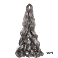 French Curls Braiding Hair Extensions Synthetic Hair Loose Wave Spiral Curl Braids High Temperature Ombre Pre Stretched Hair