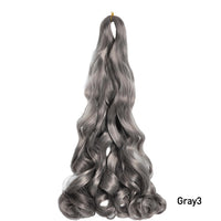 24 Inch French Curl Braiding Hair Synthetic Crochet Extensions Spiral Curl Braids