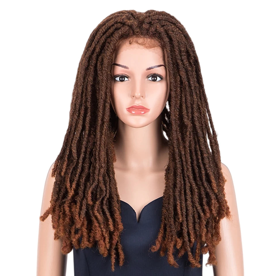 Curly Wig Brown Synthetic Lace Wigs for Women 24Inch Water Wave Cosplay Wig Heat Resistant Long Wavy Fake Hair