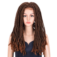 Curly Wig Brown Synthetic Lace Wigs for Women 24Inch Water Wave Cosplay Wig Heat Resistant Long Wavy Fake Hair