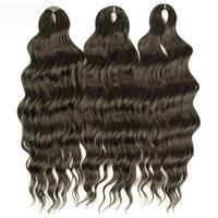 Water Wave Ombre Blonde Braiding Hair Extensions – Deep Wave Afro Curl Crochet for Women