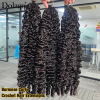 Kinky Curly Human Hair for Crochet Braids – Pre-Separated String