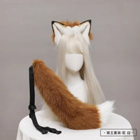 New Red Fox Anime Beast Ear Beast Tail Wolf Ear Cat Ear Headband Custom COSPLAY Hand Made LOL Golden Fox Ears Hair Accessories